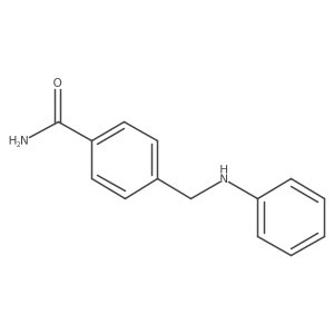 4-((Phenylamino)methyl)benzamide结构式