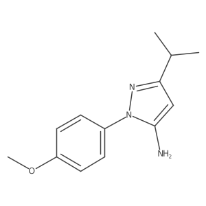 3-isopropyl-1-(4-methoxyphenyl)-1H-pyrazol-5-amine Structure