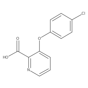 2-Pyridinecarboxylic acid,3-(4-chlorophenoxy)- Structure