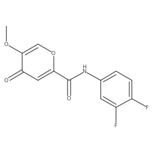 N-(3,4-difluorophenyl)-5-methoxy-4-oxo-4H-pyran-2-carboxamide Structure