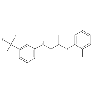 N-[2-(2-Chlorophenoxy)propyl]-3-(trifluoromethyl)aniline结构式