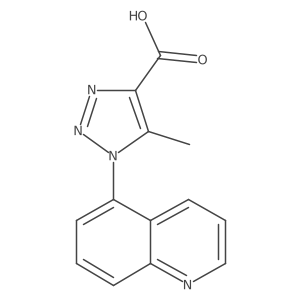 5-methyl-1-(quinolin-5-yl)-1H-1,2,3-triazole-4-carboxylic acid Structure