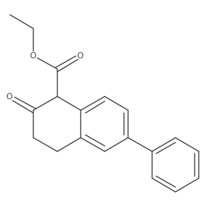 Ethyl 2-oxo-6-phenyl-1,2,3,4-tetrahydronaphthalene-1-carboxylate Structure