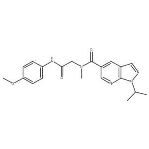 N-[2-[(4-Methoxyphenyl)amino]-2-oxoethyl]-N-methyl-1-(1-methylethyl)-1H-pyrazolo[3,4-b]pyridine-5-carboxamide Structure