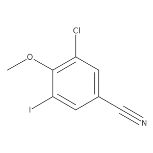 3-Chloro-5-iodo-4-methoxybenzonitrile Structure