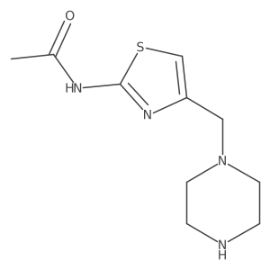 N-[4-(piperazin-1-ylmethyl)-1,3-thiazol-2-yl]acetamide Structure