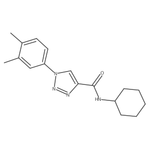 N-cyclohexyl-1-(3,4-dimethylphenyl)-1H-1,2,3-triazole-4-carboxamide Structure