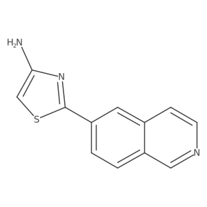 2-(6-Isoquinolinyl)-4-thiazolamine Structure