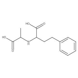 2-[(1-Carboxyethyl)amino]-4-phenylbutanoic acid Structure