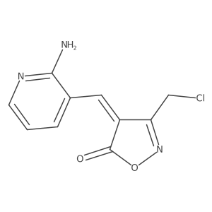 4-[(2-Aminopyridin-3-YL)methylidene]-3-(chloromethyl)-1,2-oxazol-5-one结构式