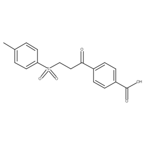 4-(3-Tosylpropanoyl)benzoic acid Structure