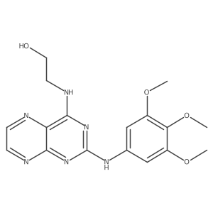 2-({2-[(3,4,5-Trimethoxyphenyl)amino]pteridin-4-yl}amino)ethan-1-ol Structure