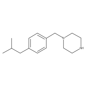 1-{[4-(2-Methylpropyl)phenyl]methyl}piperazine结构式