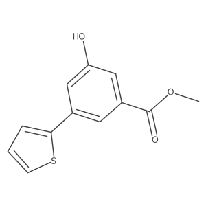 Methyl 3-hydroxy-5-(2-thienyl)benzoate Structure