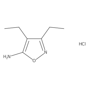 3,4-Diethyl-5-isoxazolamine hydrochloride结构式