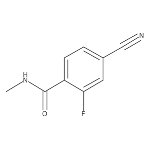 4-cyano-2-fluoro-N-methylbenzamide结构式