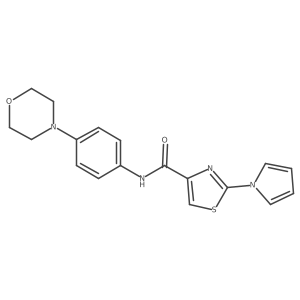 N-(4-morpholinophenyl)-2-(1H-pyrrol-1-yl)thiazole-4-carboxamide Structure
