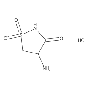 4-Aminoisothiazolidin-3-one 1,1-dioxide hydrochloride Structure