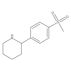 (R)-2-(4-(Methylsulfonyl)phenyl)piperidine hydrochloride Structure