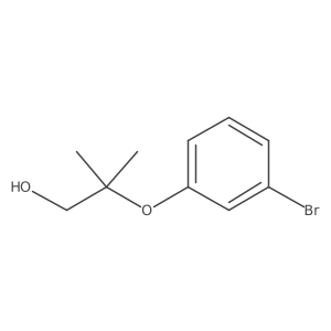 2-(3-Bromophenoxy)-2-methylpropan-1-ol Structure