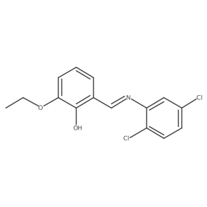 2-{(E)-[(2,5-dichlorophenyl)imino]methyl}-6-ethoxyphenol Structure