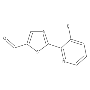 2-(3-Fluoro-2-pyridinyl)-5-thiazolecarboxaldehyde Structure