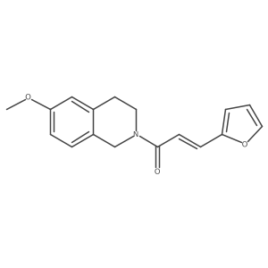 (E)-3-(furan-2-yl)-1-(6-methoxy-3,4-dihydroisoquinolin-2(1H)-yl)prop-2-en-1-one Structure