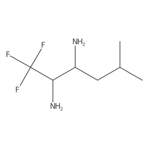 1,1,1-Trifluoro-5-methylhexane-2,3-diamine结构式