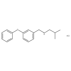 (2-Methylpropyl)[(3-phenoxyphenyl)methyl]amine hydrochloride Structure