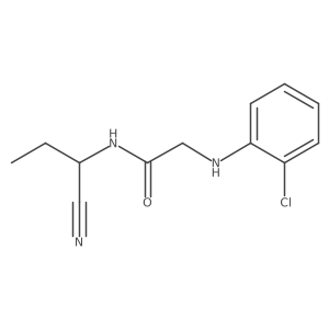 2-[(2-chlorophenyl)amino]-N-(1-cyanopropyl)acetamide Structure