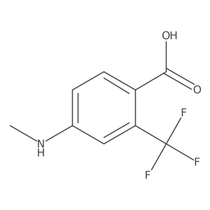 4-(Methylamino)-2-(trifluoromethyl)benzoic acid Structure