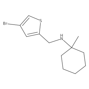 N-[(4-bromothiophen-2-yl)methyl]-1-methylcyclohexan-1-amine结构式