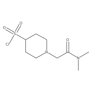 1-[(Dimethylcarbamoyl)methyl]piperidine-4-sulfonyl chloride Structure