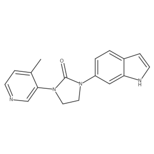 1-(1H-indol-6-yl)-3-(4-methylpyridin-3-yl)imidazolidin-2-one Structure