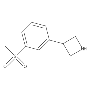 3-(3-Methanesulfonylphenyl)azetidine Structure