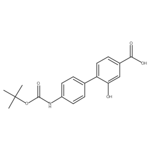 4-(4-BOC-Aminophenyl)-3-hydroxybenzoic acid结构式