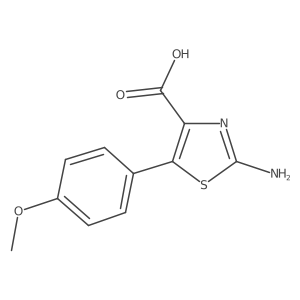 2-Amino-5-(4-methoxyphenyl)-1,3-thiazole-4-carboxylic acid Structure