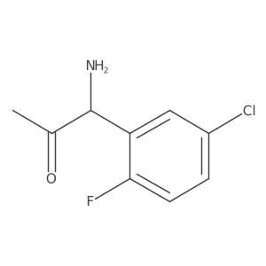1-Amino-1-(5-chloro-2-fluorophenyl)acetone Structure
