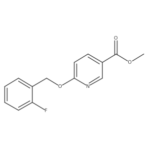 Methyl 6-[(2-fluorophenyl)methoxy]pyridine-3-carboxylate Structure