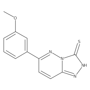 6-(3-Methoxyphenyl)-[1,2,4]triazolo[4,3-b]pyridazine-3-thiol结构式