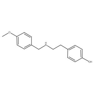 4-[2-(4-Methoxybenzylamino)ethyl]phenol结构式
