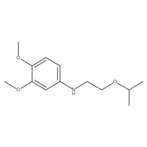 Benzenamine, 3,4-dimethoxy-N-[2-(1-methylethoxy)ethyl]- Structure