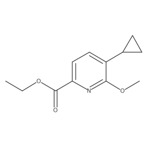 Ethyl 5-cyclopropyl-6-methoxypyridine-2-carboxylate Structure