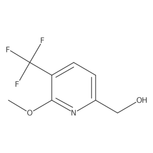(6-Methoxy-5-(trifluoromethyl)pyridin-2-yl)methanol结构式