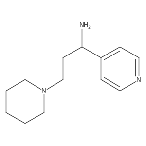 3-Piperidin-1-yl-1-pyridin-4-ylpropan-1-amine Structure