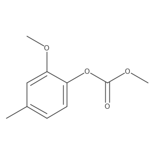 Carbonic acid, 2-methoxy-4-methylphenyl methyl ester Structure