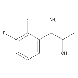 (1S)-1-Amino-1-(2,3-difluorophenyl)propan-2-OL结构式