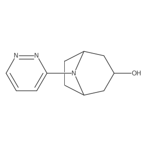 8-(Pyridazin-3-yl)-8-azabicyclo[3.2.1]octan-3-ol结构式