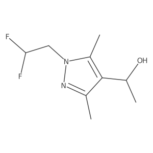 1-(1-(2,2-Difluoroethyl)-3,5-dimethyl-1H-pyrazol-4-yl)ethanol Structure