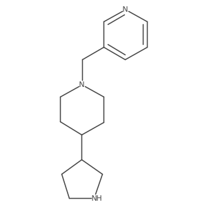3-{[4-(3-Pyrrolidinyl)-1-piperidinyl]methyl}pyridine结构式
